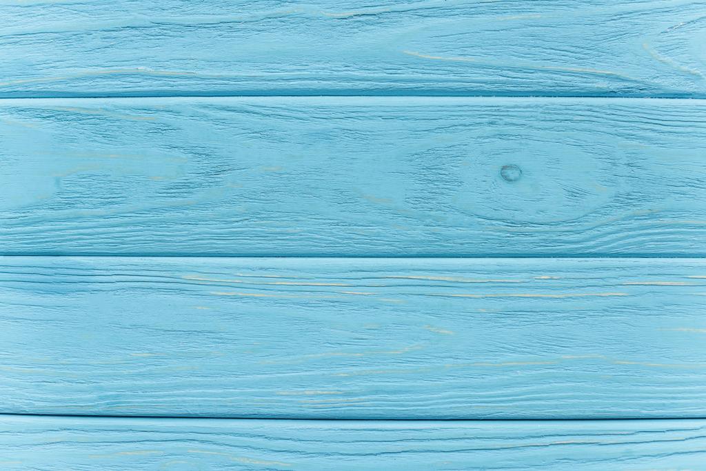 木製の青の背景のトップビュー - 写真・画像