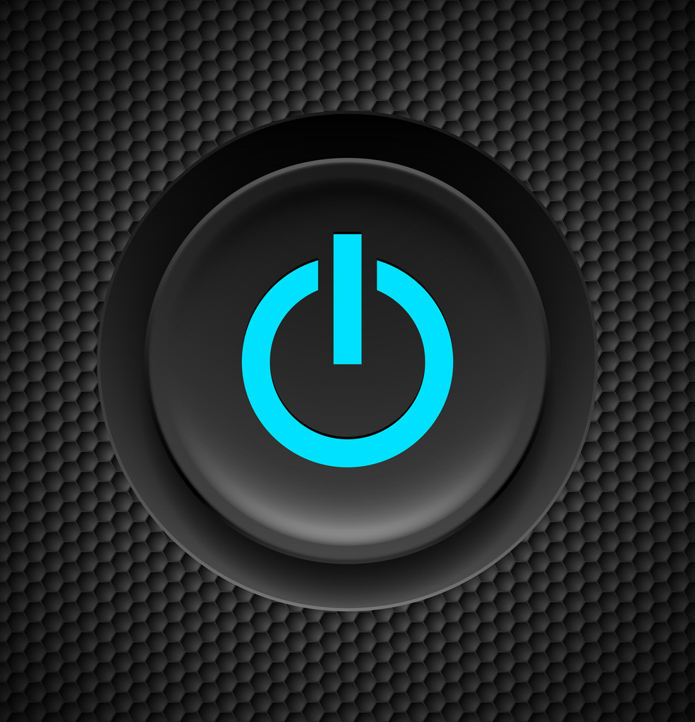 Power button. - Vector, Image