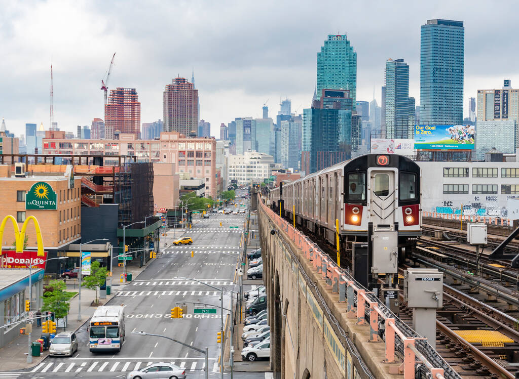 New York, USA - 20. toukokuuta 2018: Juna saapuu asemalle New Yorkissa - Valokuva, kuva