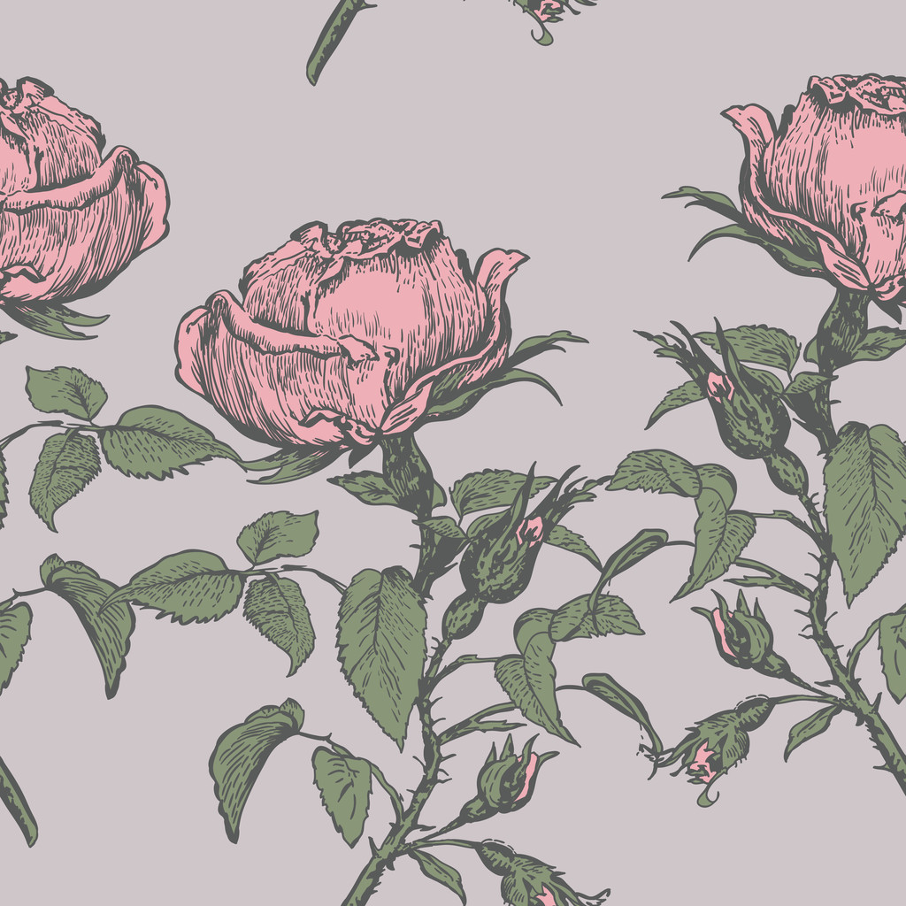 motif vintage avec des roses
. - Vecteur, image