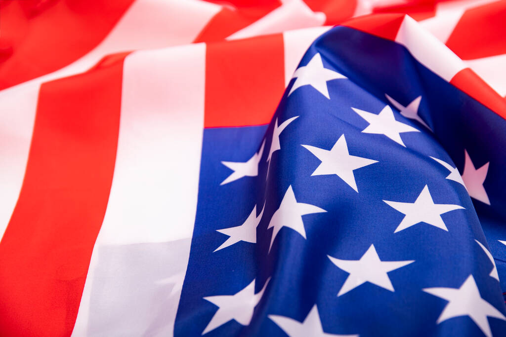 Bandeira dos Estados Unidos da América acenando . - Foto, Imagem