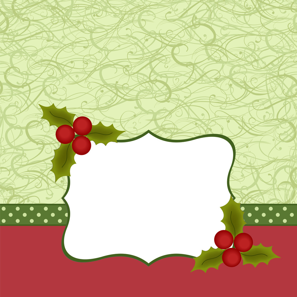 Порожній шаблон для різдвяної листівки
 - Вектор, зображення