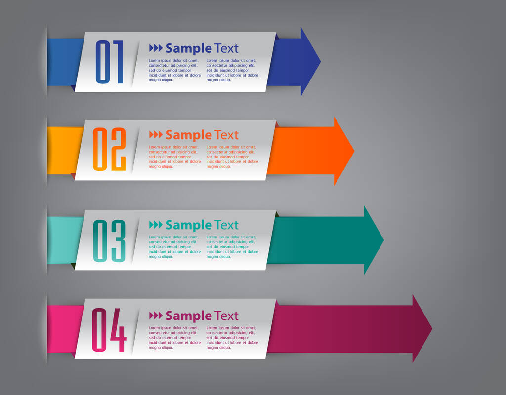 Modèle de boîte de texte moderne, infographie de bannière - Vecteur, image