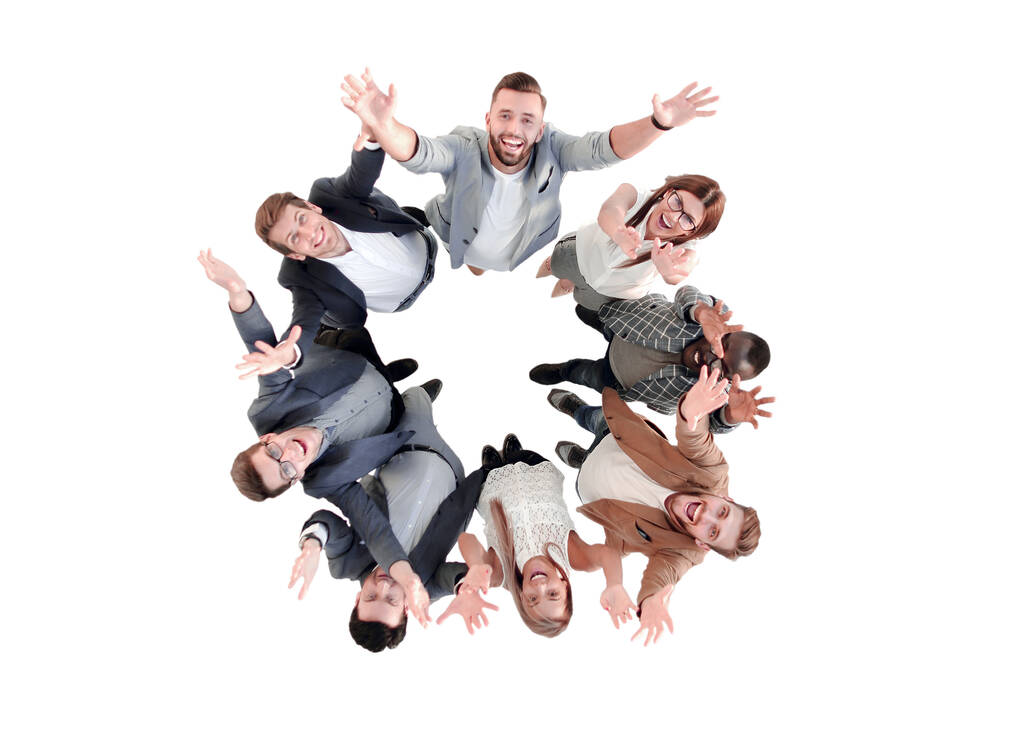 top view.a group of successful young people - Photo, Image