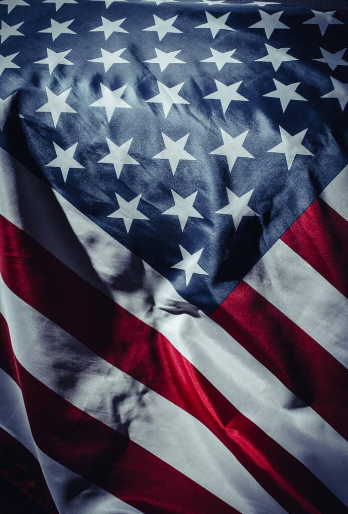 Primer plano de la bandera de Estados Unidos de América - Foto, Imagen