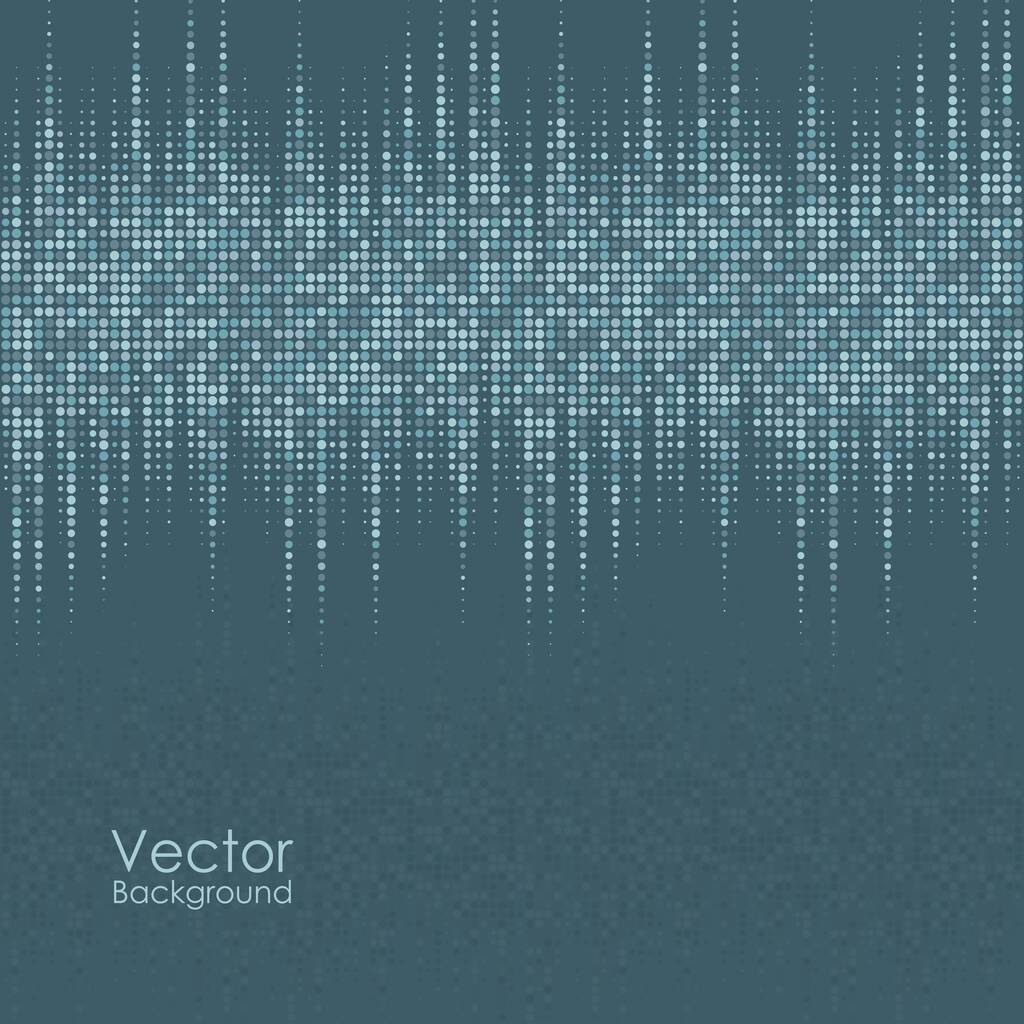 Abstracte achtergrond met blauwe en grijze stippen - Vector, afbeelding
