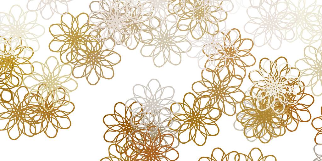 Lichtgrijze vector doodle patroon met bloemen. Gradiënt kleurrijke abstracte bloemen op eenvoudige achtergrond. Beste ontwerp voor uw bedrijf. - Vector, afbeelding