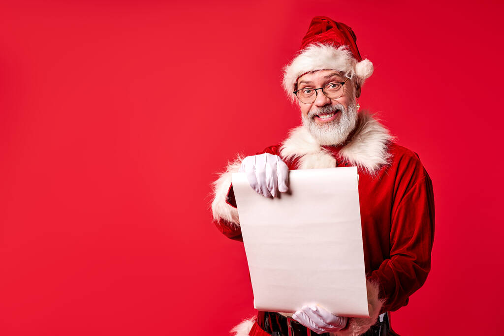 felice Babbo Natale uomo piace rendere le persone felici - Foto, immagini