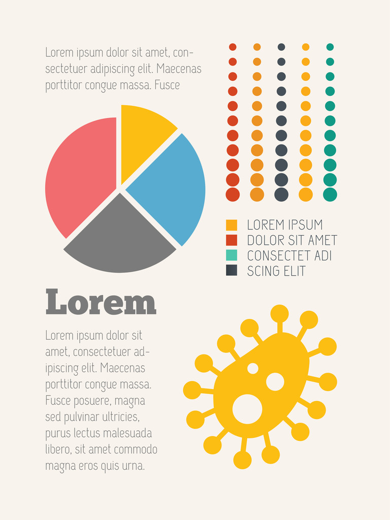 Medizinische Infografik. - Vektor, Bild