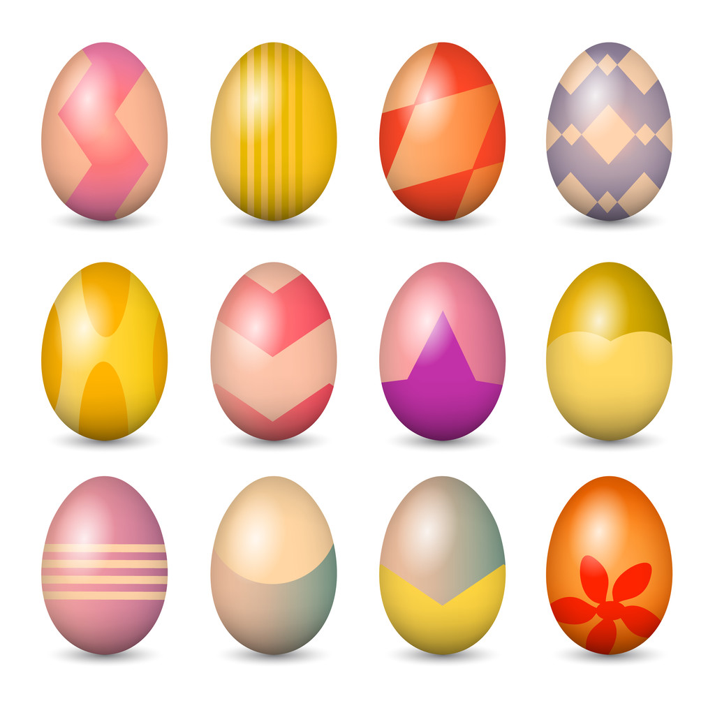 Huevos de Pascua. Ilustración vectorial colorida. EPS 10
 - Vector, Imagen
