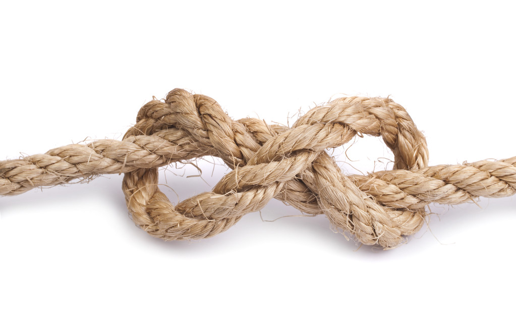 Верёвка с узлом - Фото, изображение