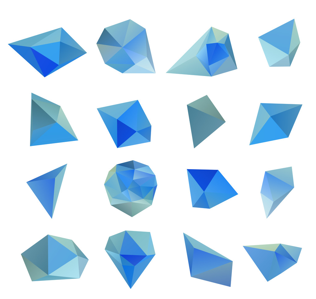Abstract modern  polygonal bubble - Photo, Image