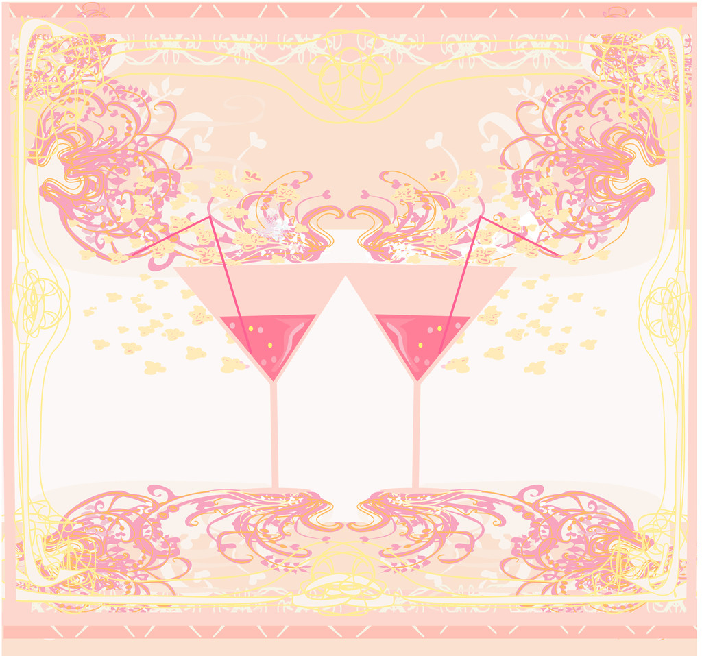 Uitnodiging voor verjaardag Cocktail Party - Vector, afbeelding