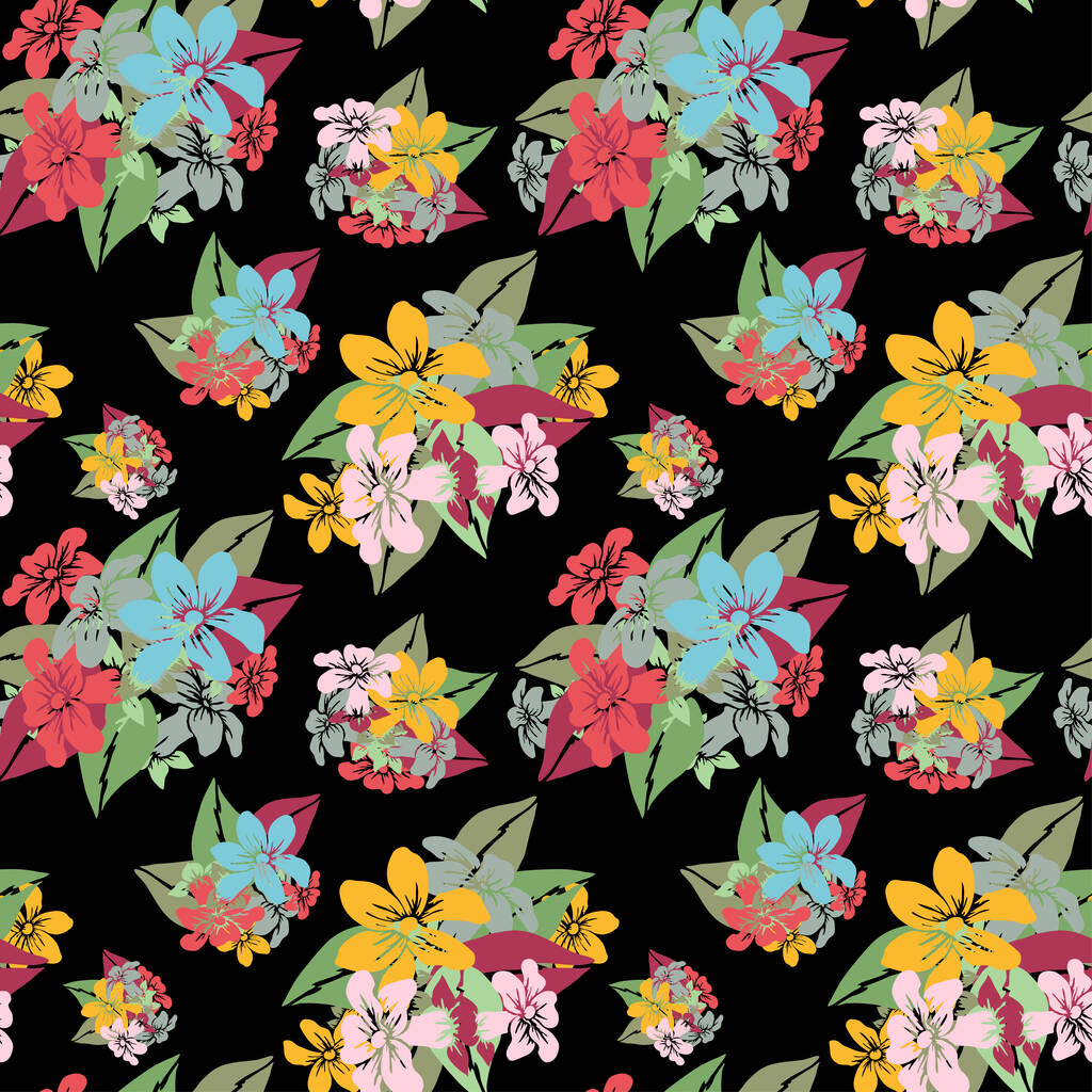 Elegantní bezešvý vzor s květy stephanotis, designové prvky. Květinový vzor pro pozvánky, karty, tisk, dárkový obal, výroba, textil, tkaniny, tapety - Vektor, obrázek