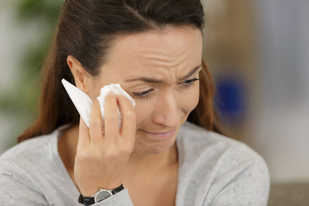 woman crying at home - Photo, Image
