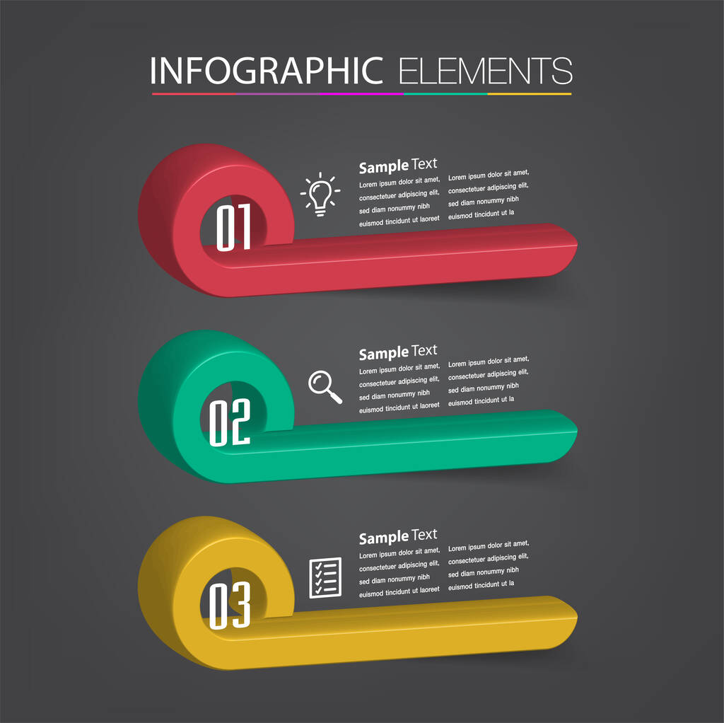 moderne tekstvak sjablonen, banner Infographics - Vector, afbeelding