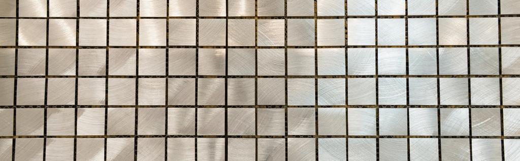background of nacreous grey tiled surface, top view, banner - Photo, Image