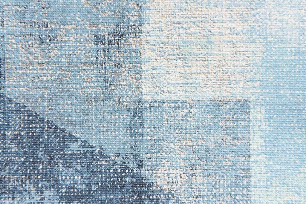 texturované pozadí pastelové modré malované plátno, horní pohled - Fotografie, Obrázek