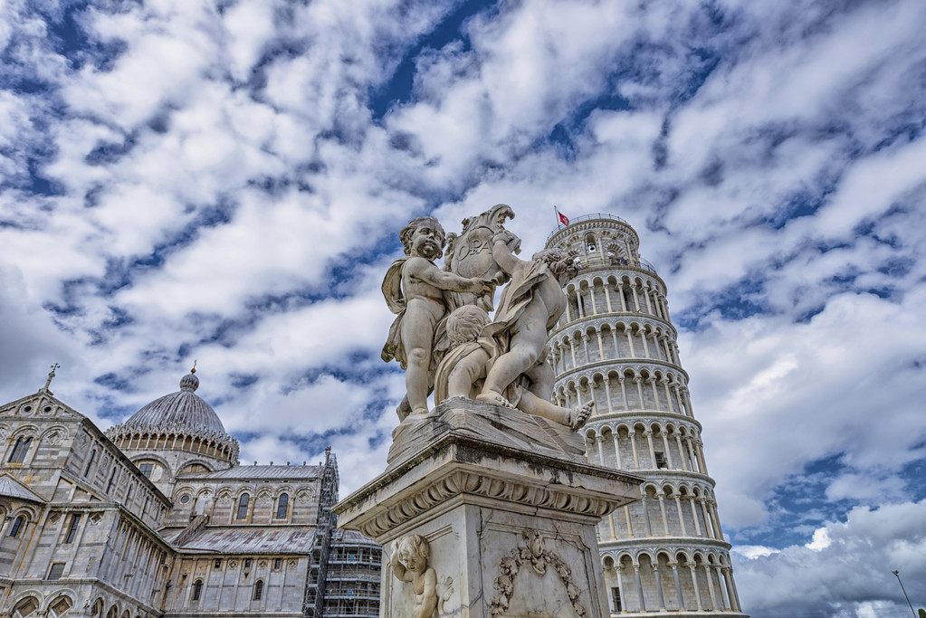 Pisa cathedral ve eğilerek Kulesi - Fotoğraf, Görsel