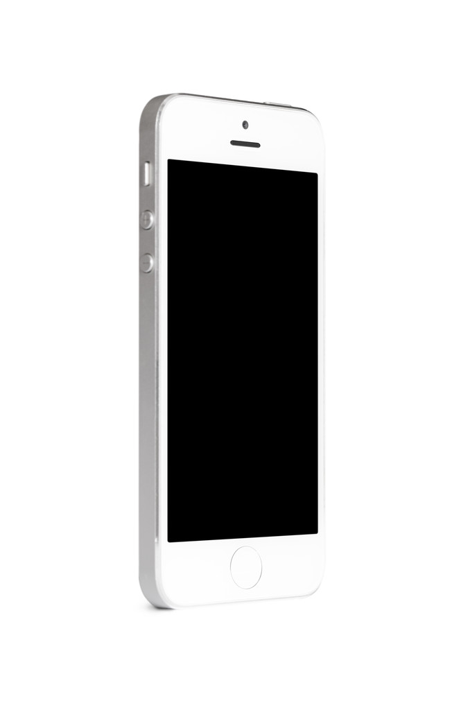 Smartphone aislado sobre fondo blanco - Foto, Imagen
