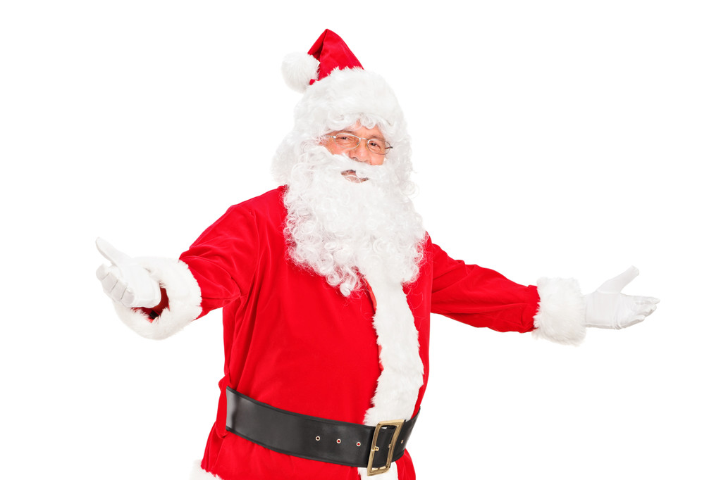 Papai Noel gesto bem-vindo
 - Foto, Imagem