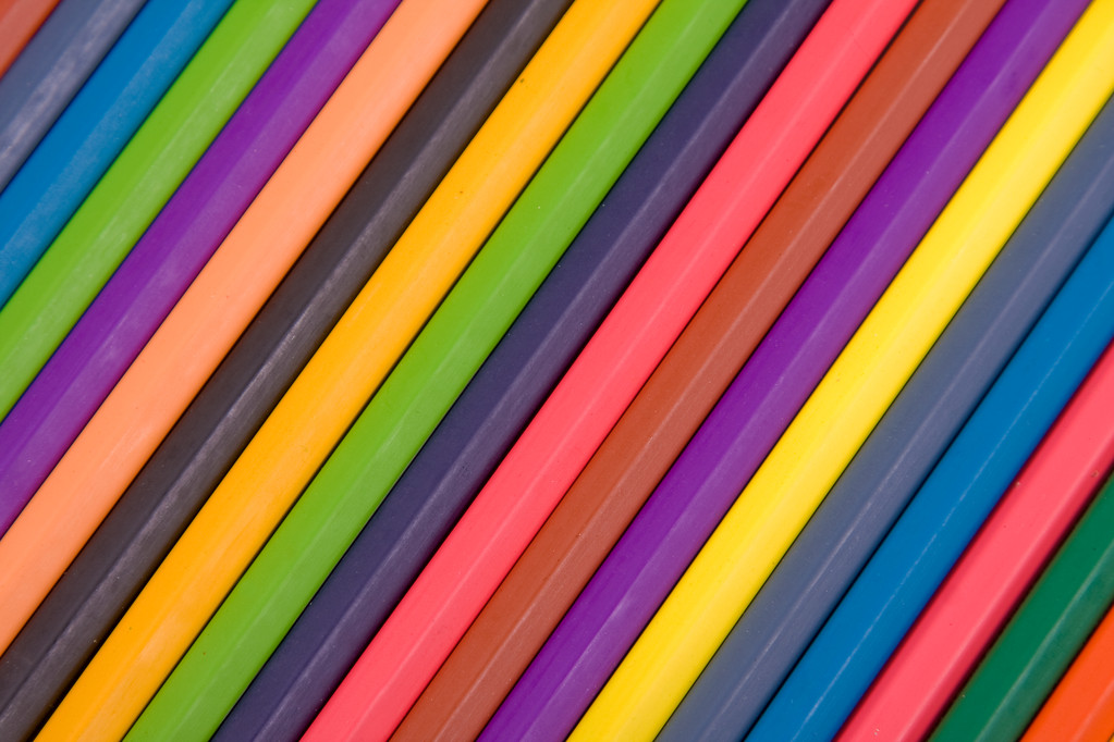 renkli kalemler arka planı - Fotoğraf, Görsel
