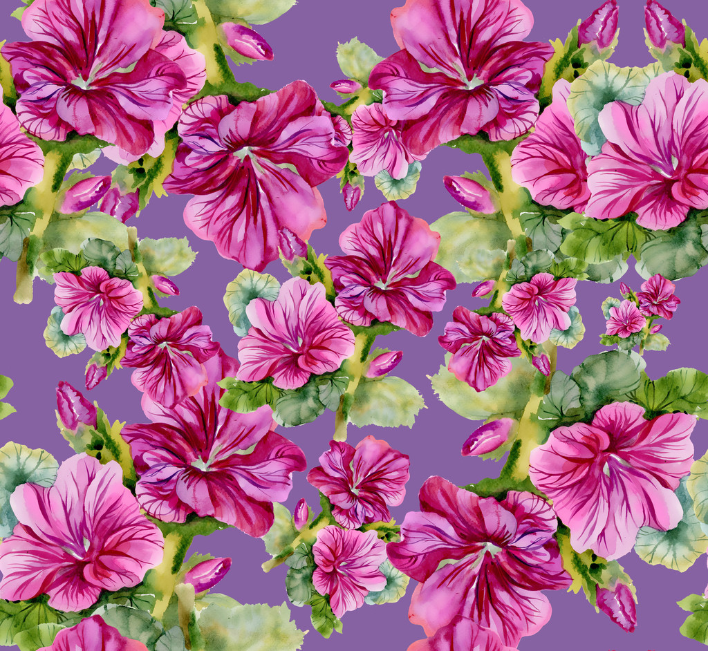 Kolorowe kwiatowy bezszwowy wzór - Zdjęcie, obraz