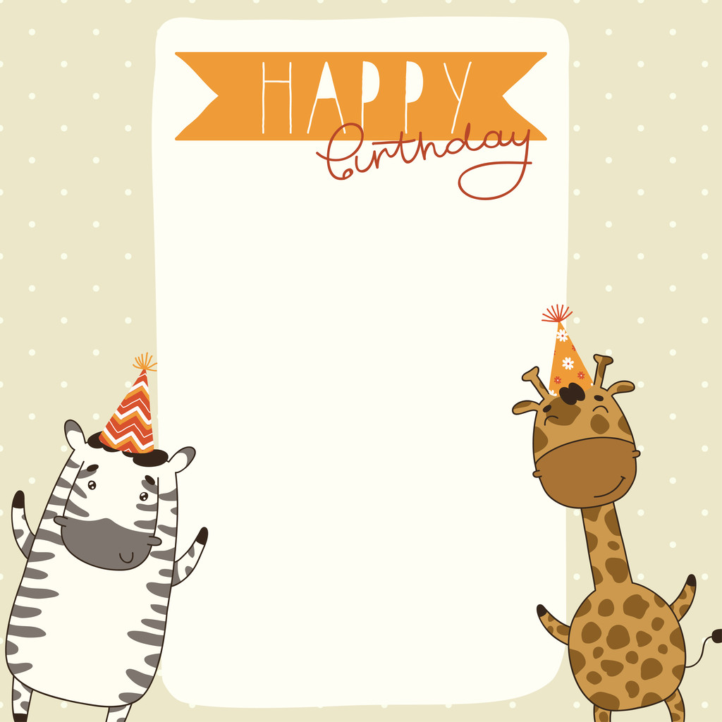 Happy birthday card achtergrond - Vector, afbeelding