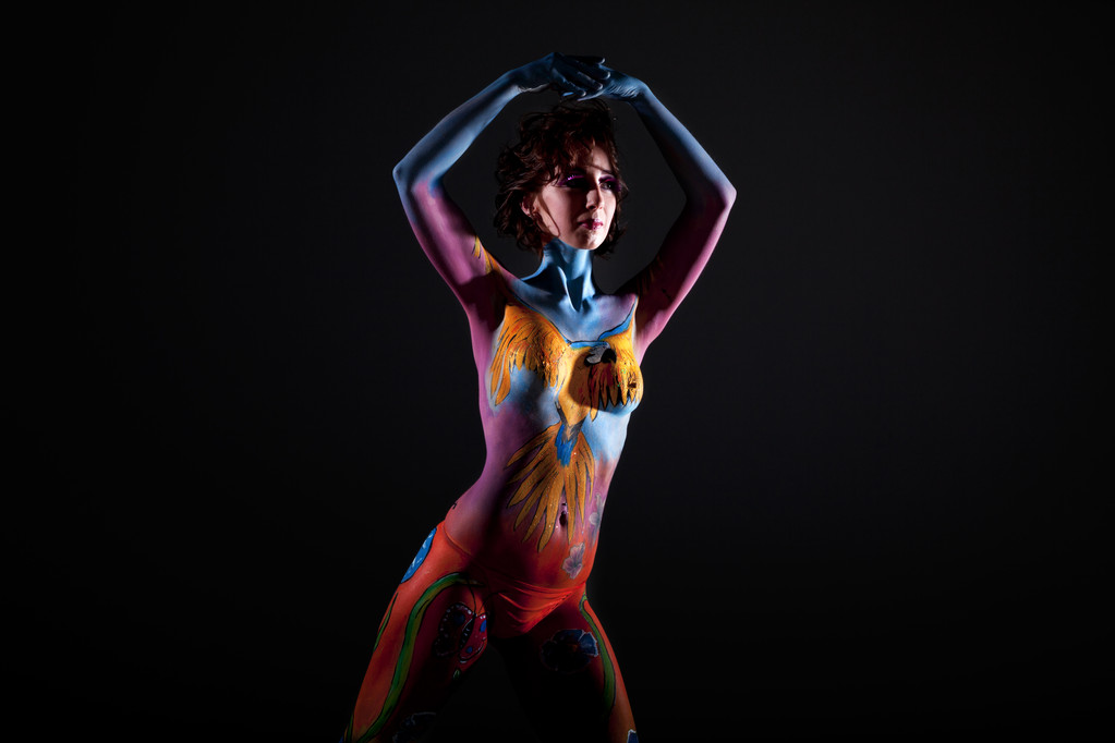 Girl with bodypainting - Photo, Image