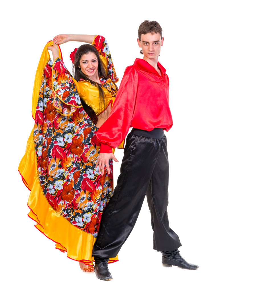 Цыганская пара танцоров фламенко
 - Фото, изображение