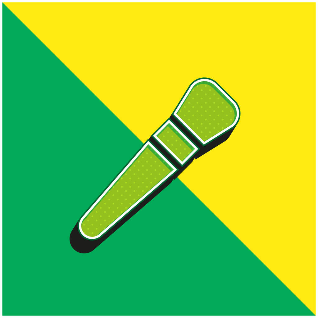 Краса зелений і жовтий сучасний 3d векторний логотип ікони - Вектор, зображення