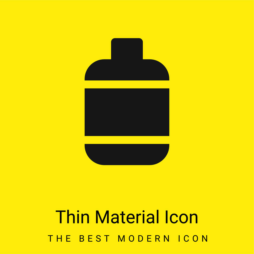 Pullo minimaalinen kirkkaan keltainen materiaali kuvake - Vektori, kuva