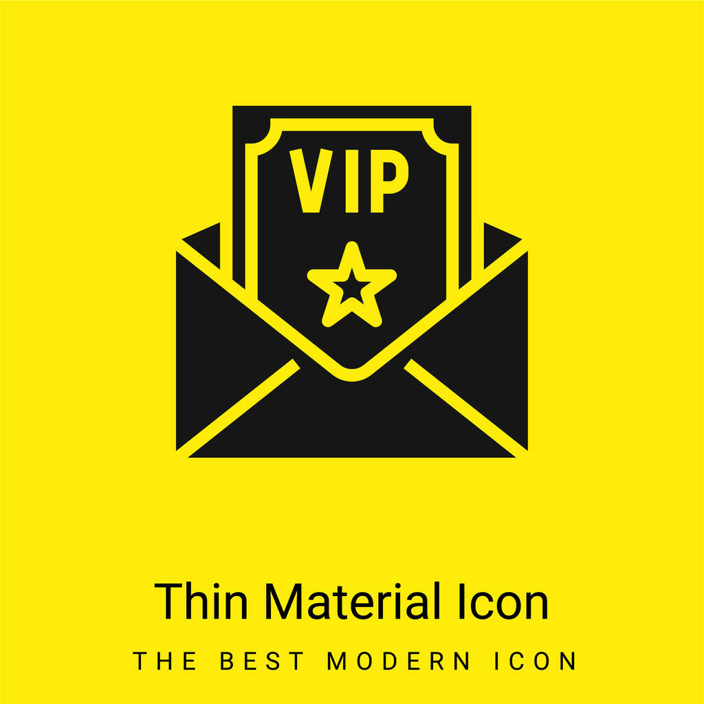 Narozeniny a strana minimální jasně žlutý materiál ikona - Vektor, obrázek