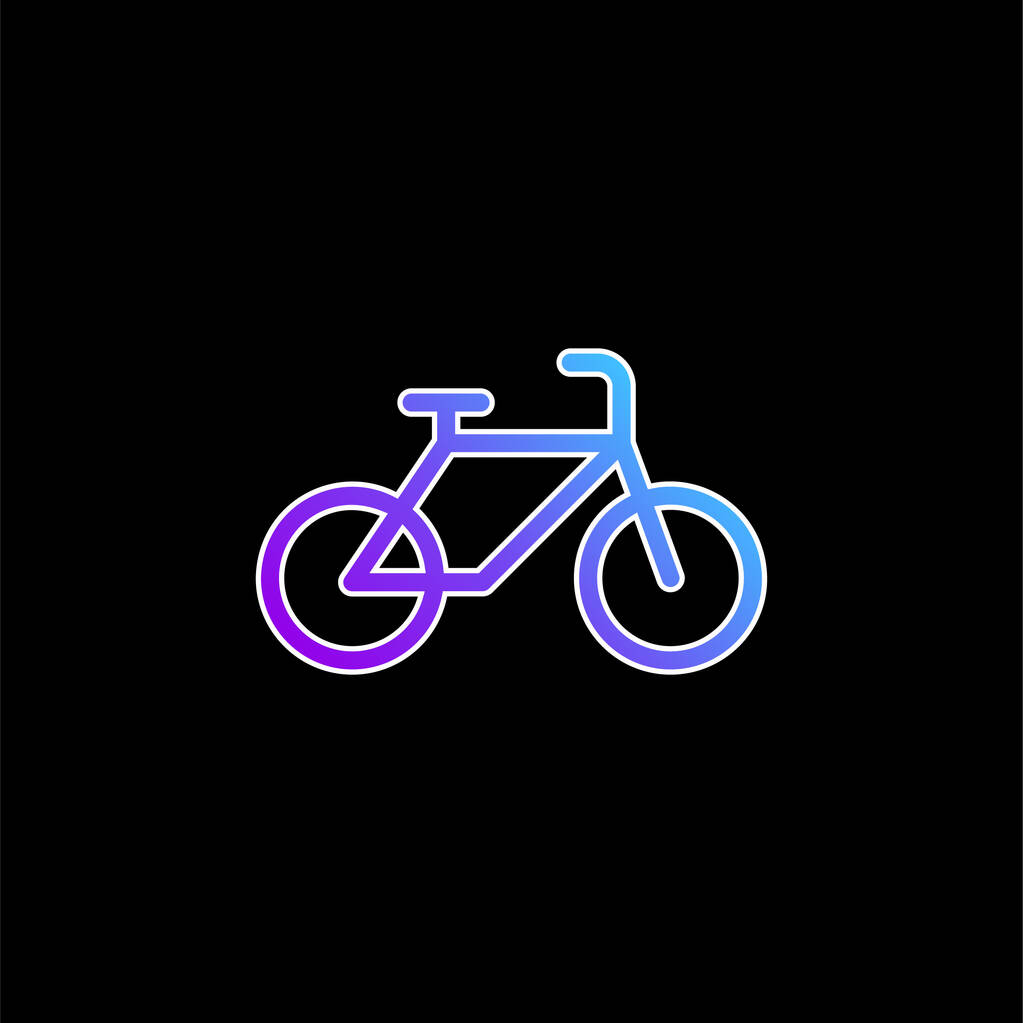 Bisiklet mavi gradyan vektör simgesi - Vektör, Görsel