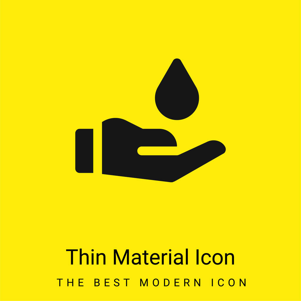 Darování krve minimální jasně žlutý materiál ikona - Vektor, obrázek