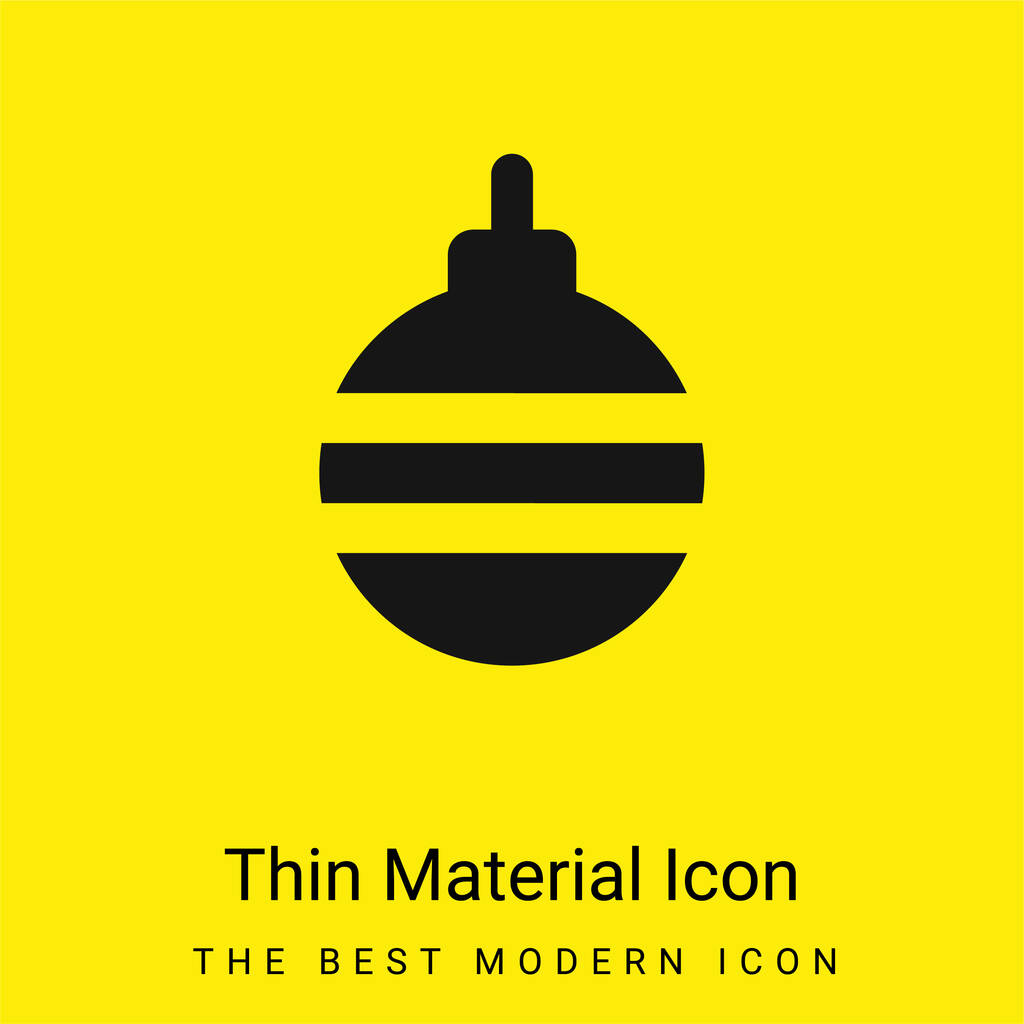 Cetka minimální jasně žlutý materiál ikona - Vektor, obrázek