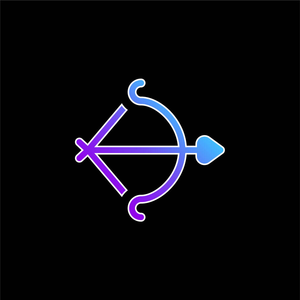 Arco blu gradiente vettoriale icona - Vettoriali, immagini