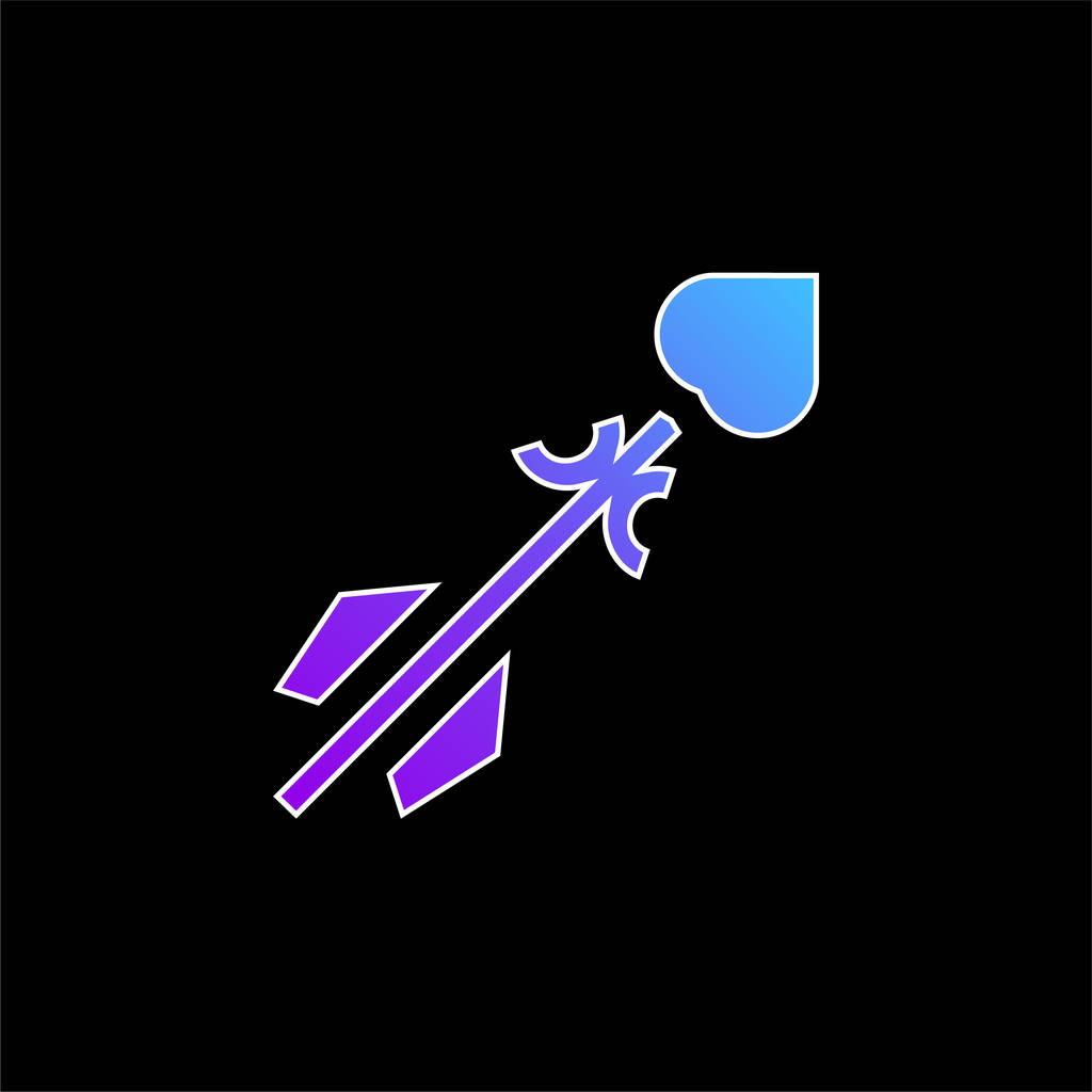 Freccia blu gradiente vettore icona - Vettoriali, immagini
