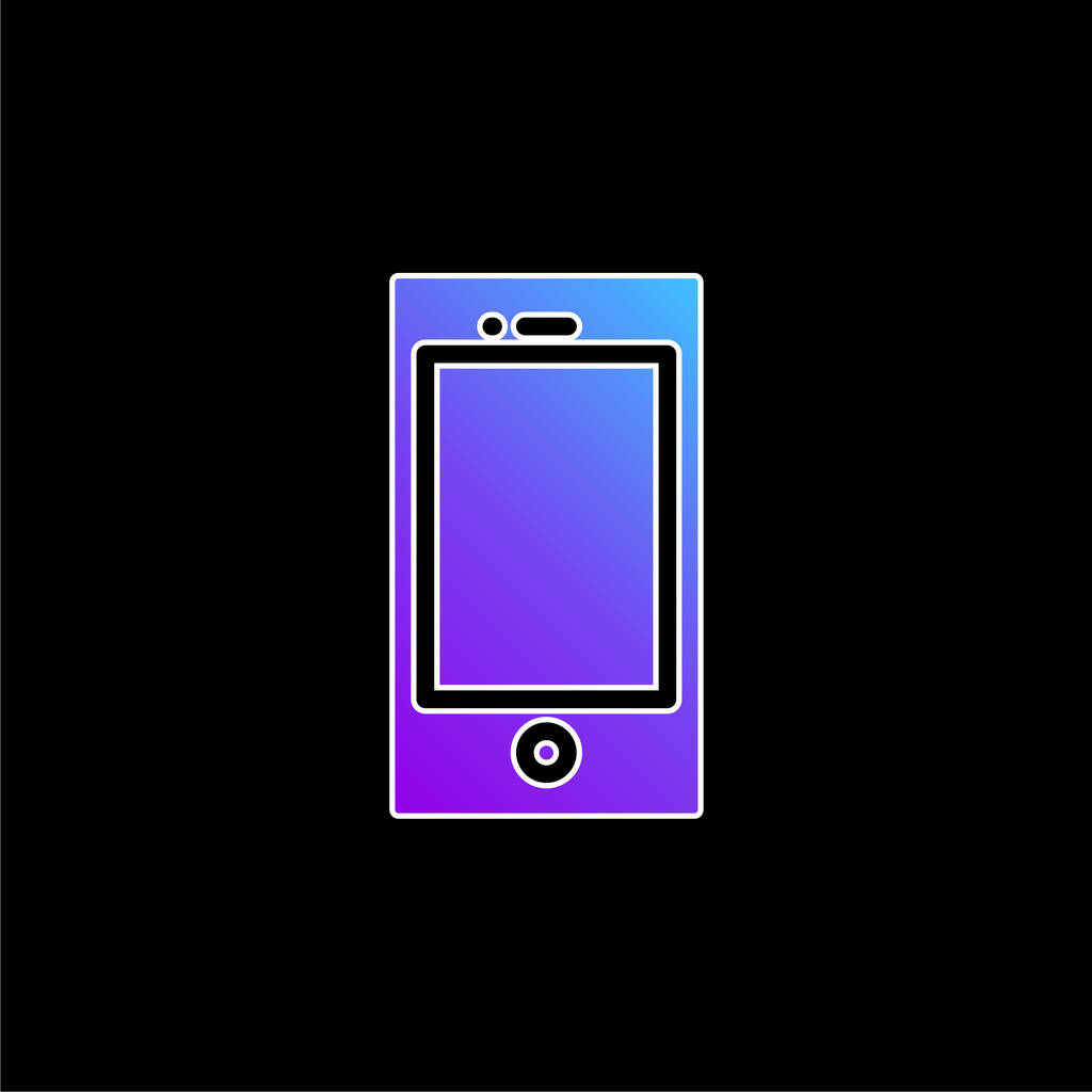 Ikona modrého přechodu Apple ipod - Vektor, obrázek