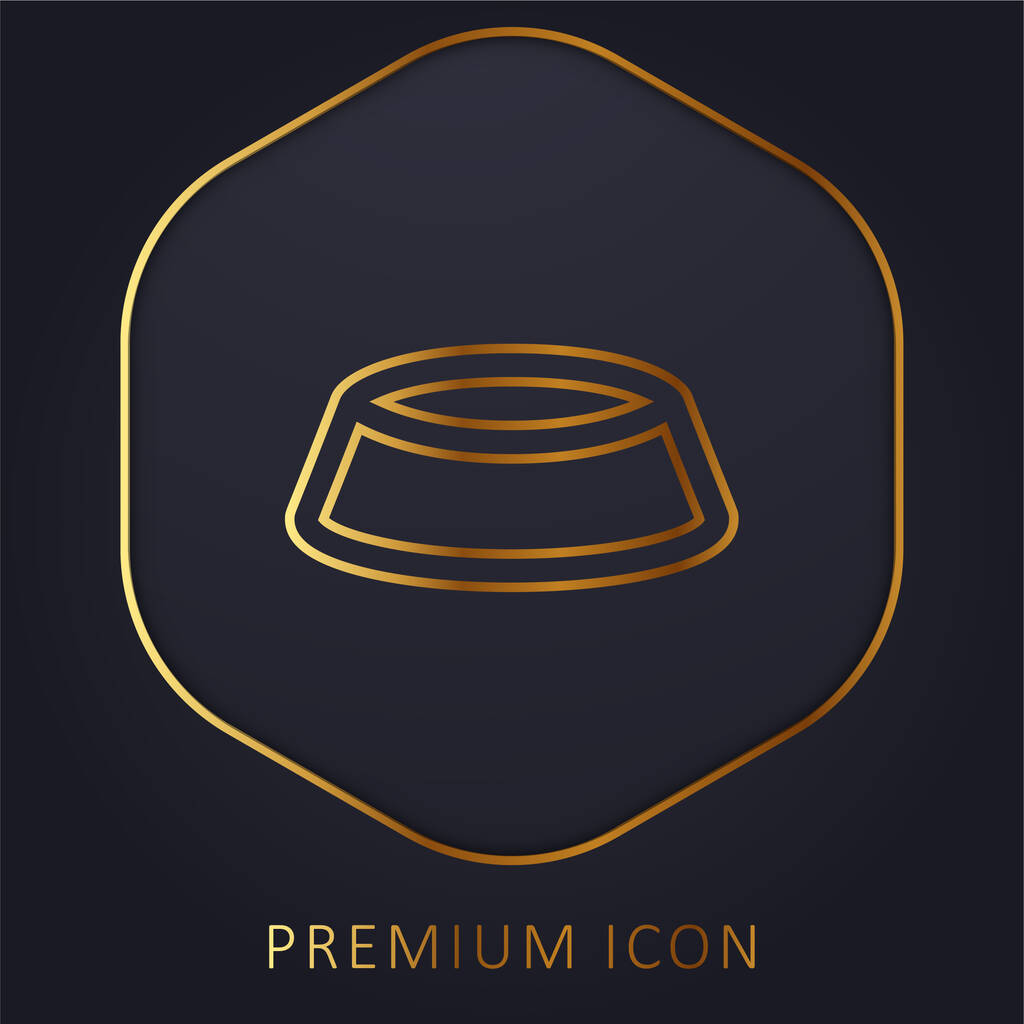 Schale goldene Linie Premium-Logo oder Symbol - Vektor, Bild