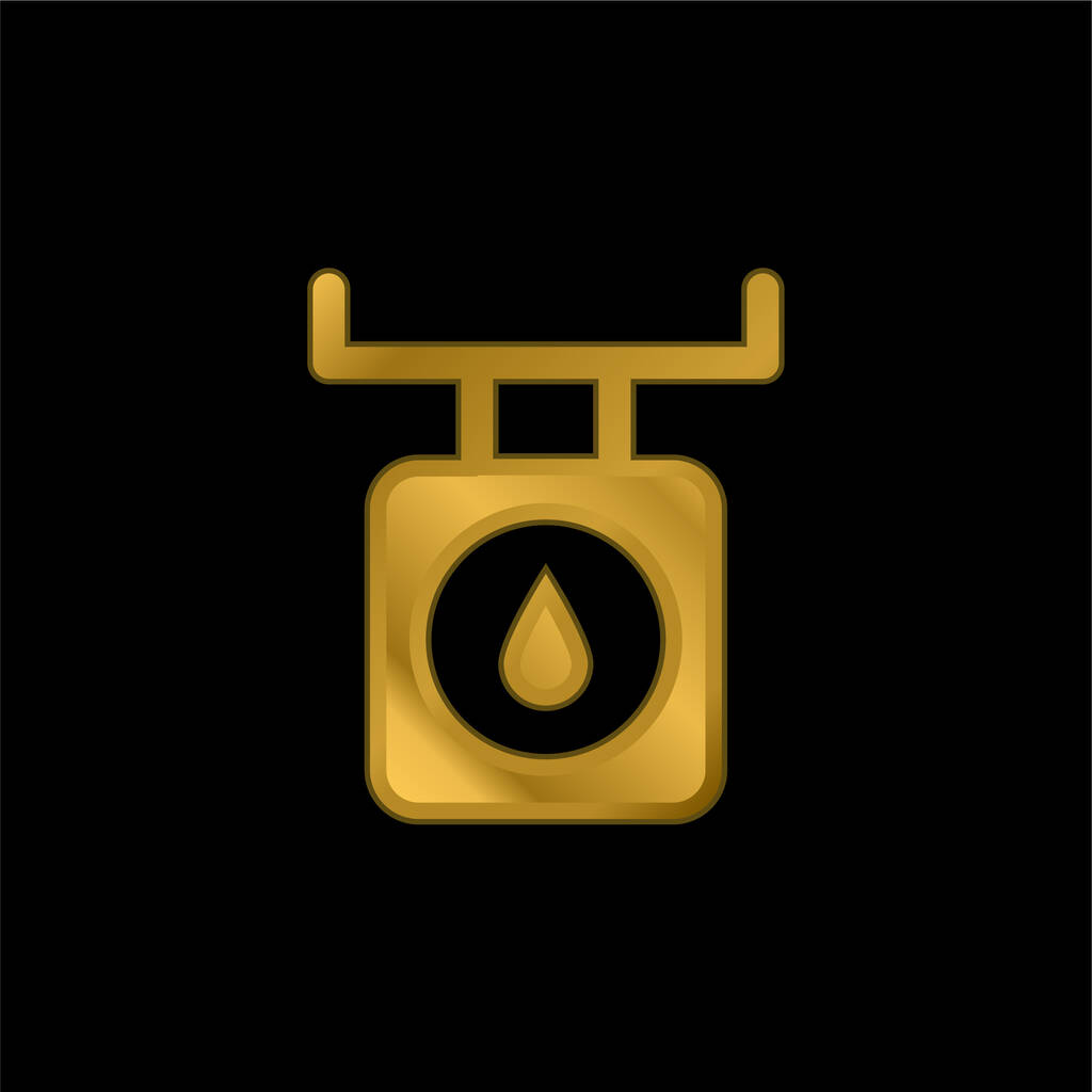 Equilibrio oro placcato icona metallica o logo vettoriale - Vettoriali, immagini