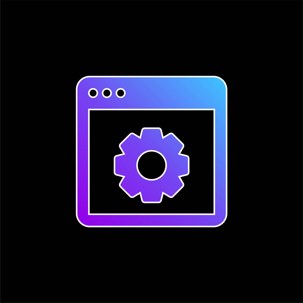 App icône vectorielle dégradé bleu - Vecteur, image