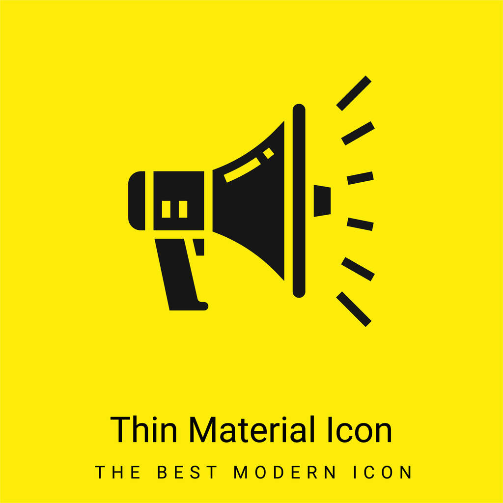 Reklama minimální jasně žlutý materiál ikona - Vektor, obrázek