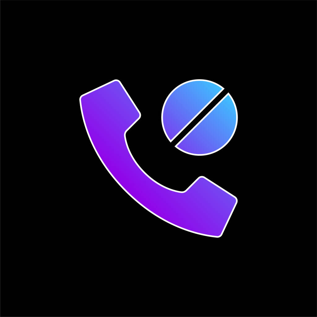 Blokovaná ikona modrého přechodu - Vektor, obrázek