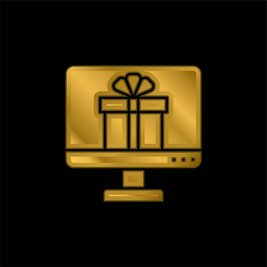Застосування Золота металева іконка або вектор логотипу
 - Вектор, зображення
