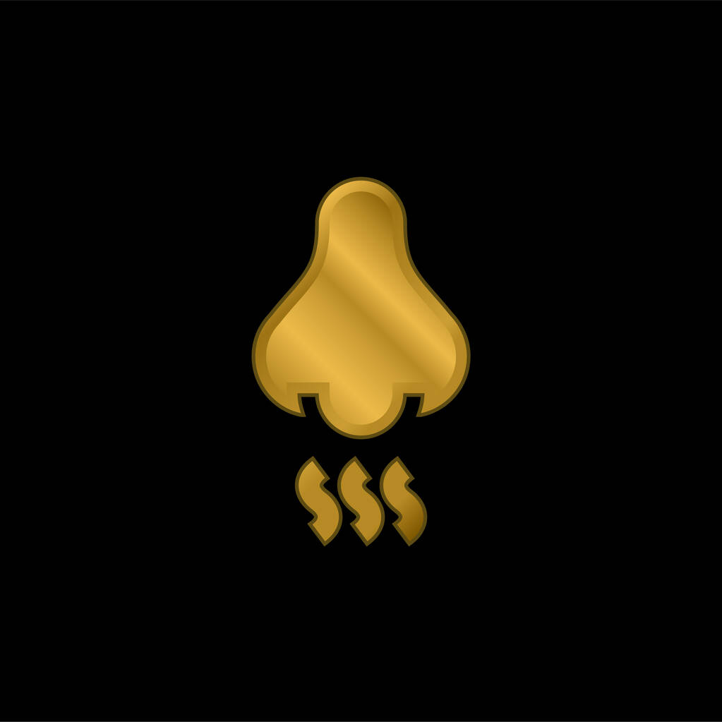 Aroma oro placcato icona metallica o logo vettoriale - Vettoriali, immagini