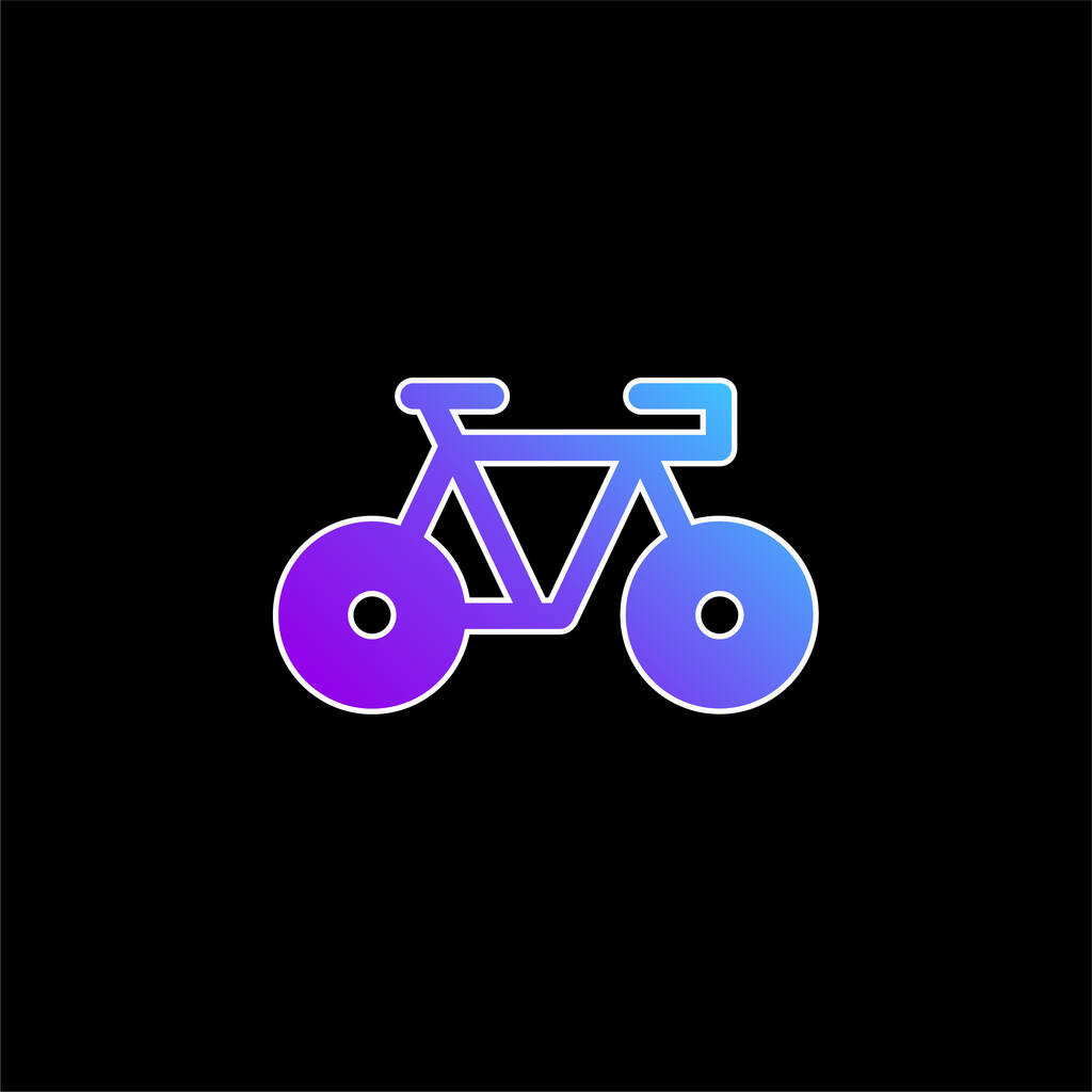 Bicicleta azul degradado icono del vector - Vector, imagen