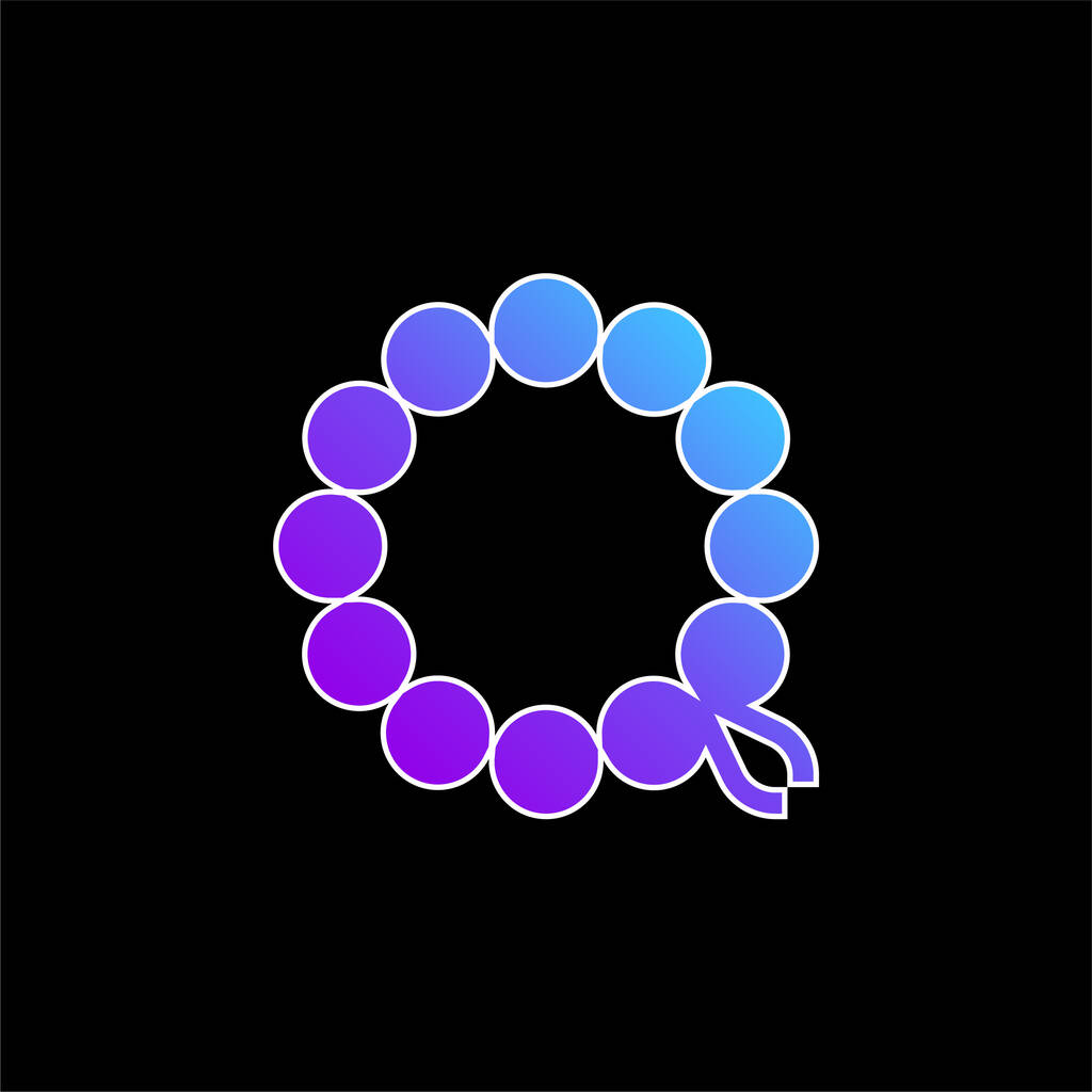 Βραχιόλι μπλε διάνυσμα κλίση εικονίδιο - Διάνυσμα, εικόνα