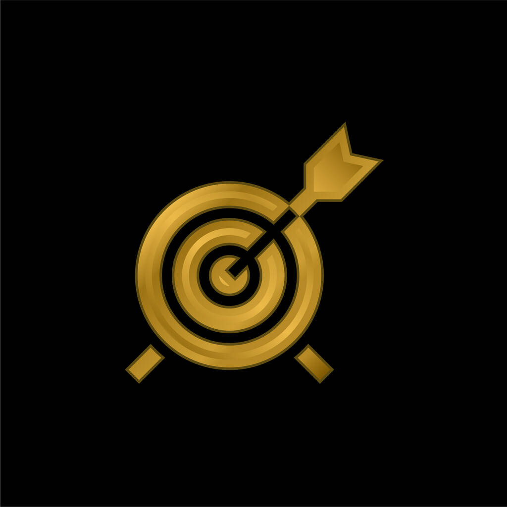 Металлическая икона или вектор логотипа со стрелкой - Вектор,изображение