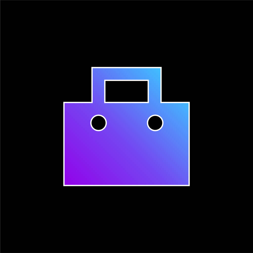 Мішок синій градієнт Векторна піктограма
 - Вектор, зображення